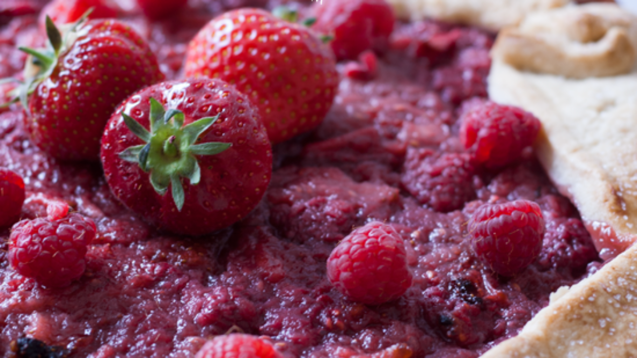 Strawberry And Raspberry Galette