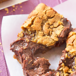 Gingersnap Fudge Bars - These insanely fudgy Gingersnap Fudge bars combine a homemade gingersnap cookie base with a rich, chocolatey fudge layer.