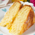 My Lemon Meringue cake is light, tender and lemon packed. Filled with lemon curd and covered in the most pillowy soft meringue, it's easy to make and makes the perfect afternoon treat!