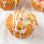 Fresh, juicy strawberries, chunks of white chocolate and oats make these Strawberry and White Chocolate Oatmeal Muffins hearty, full of flavour and just perfect for breakfast on the go!