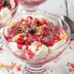 A quick and easy, no-bake dessert made with sweetened whipped cream, a mix of luscious Summer berries and biscuit crumbs. Perfect to make-ahead of time, everyone will fall in love with these creamy, refreshing pots of heaven!