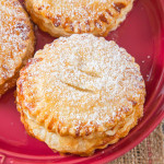 Apple Hand Pies with a difference; A flaky, puff pastry shell and some Salted Caramel to add that sweet/salty combination that everyone loves!