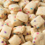 These adorable mini Funfetti Shortbread Bites are ridiculously easy to make and totally addictive!