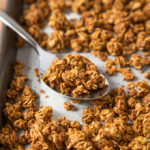 Your perfect base recipe for Pumpkin Spice Granola. Ready for whatever add ins you want, but also delicious on its own!