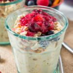 These creamy Mixed Berry Overnight Oats are super easy to make and packed with so much flavour! The perfect way to jazz up your oatmeal!