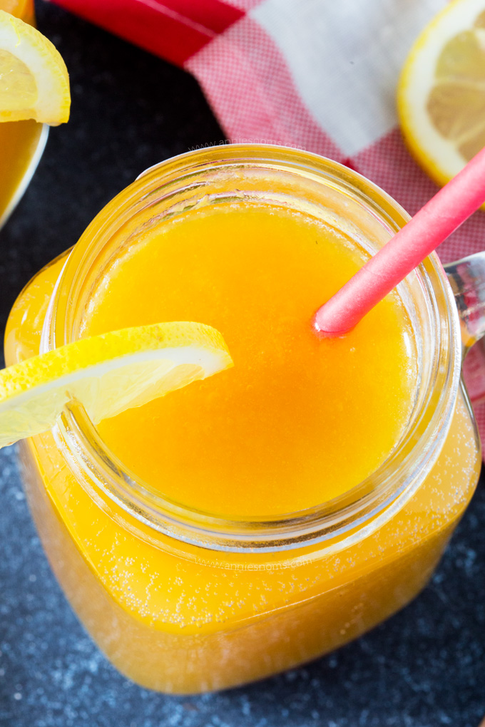 This refreshing Mango Lemonade is the perfect tropical beverage to help you cool down on a hot Summer's day. Sweet and tart, it's also super easy to make!