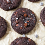 These Salted Double Chocolate Cookies marry sweet and salty together perfectly in one fudgy, soft cookie. With cocoa powder AND milk chocolate chips, you are bound to fall head over heels for these!