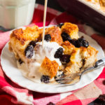 This Eggnog and Cranberry French Toast Bake is the perfect festive brunch recipe; easy to prepare and utterly divine, you are bound to fall in love with the sweet, spicy and cranberry filled recipe!