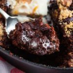 A rich and gooey Baked Chocolate Pudding sized down for you and a loved one. It's easy, quick to make and perfect for a last minute Valentine's dessert!