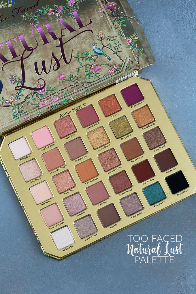 Too Faced Natural Lust Palette - Swatches and First Impressions 