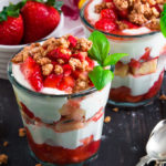 This easy, no bake Strawberry and Lemon Parfaits are ready in 5 minutes, perfect for breakfast or a quick treat and are full of amazing flavours!