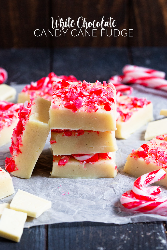 This White Chocolate Candy Cane Fudge is simple to make and perfect to give as a gift. Get the kids into the kitchen too to decorate this delicious fudge!