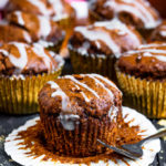 These Pumpkin Gingerbread Muffins are rich, soft and packed full of flavour. Perfect for the Holiday season, enjoy them for breakfast, a snack or just to treat yourself.